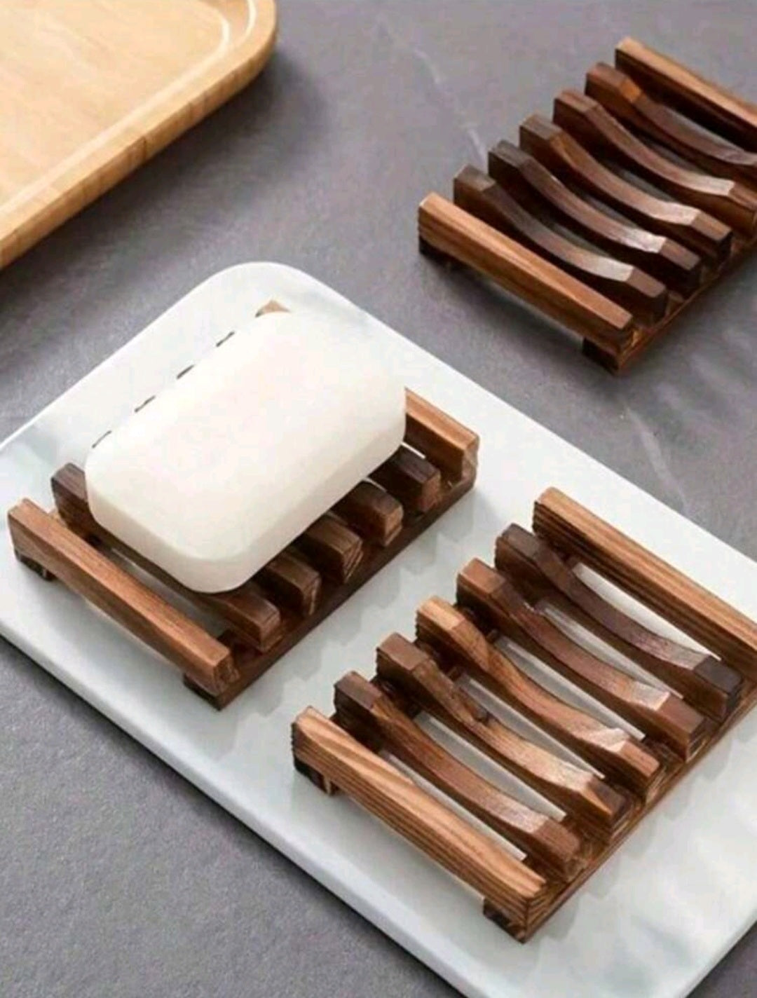 Natural Wood Soap Dish