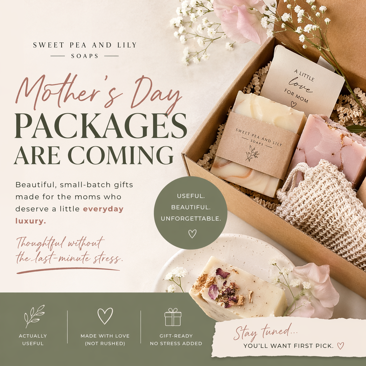 Mother's day packages - pre order only!